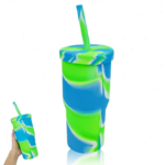 Silicone-Water-Cups-With-Straw