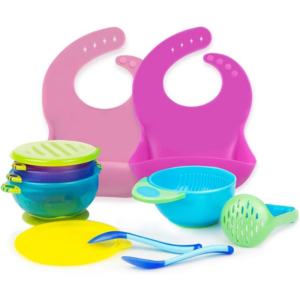 Baby-Silicone-Bib-Mash-Bowl-Set